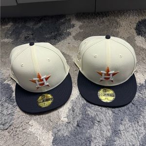 Houston Astros 2017 Retro World Series Patch New Era Hat (sz. 7 1/2)